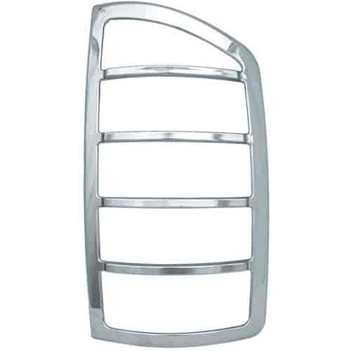 Tail Lamp Bezel Triple Chrome Plated ABS Pair