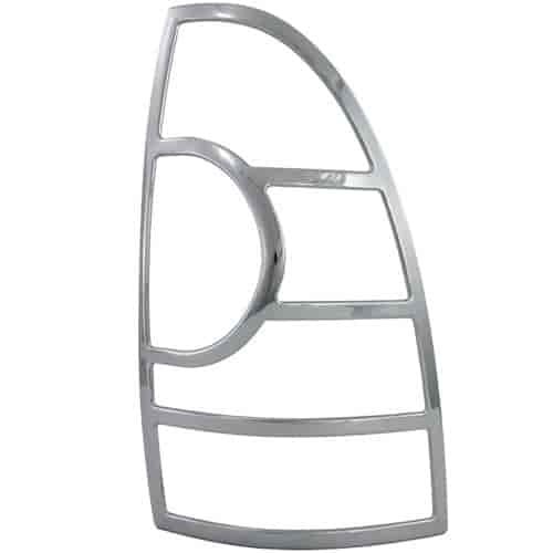 Tail Lamp Bezel Triple Chrome Plated ABS Pair