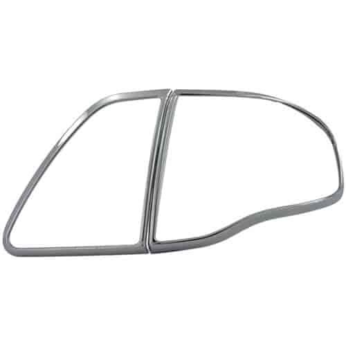 Tail Lamp Bezel Triple Chrome Plated ABS Pair