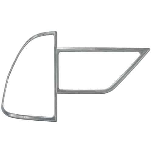 Tail Lamp Bezel Triple Chrome Plated ABS Pair
