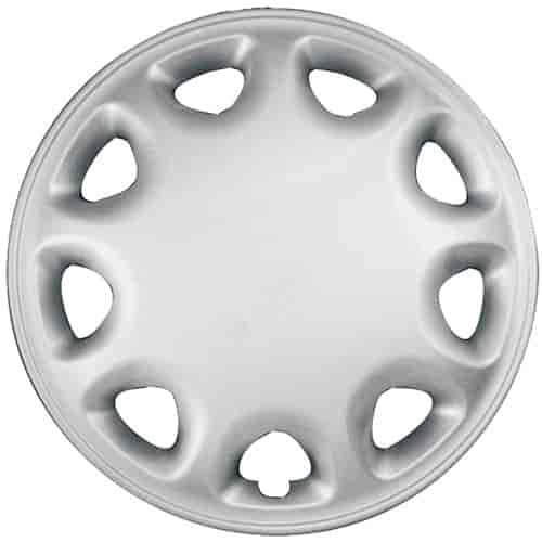 Aftermarket Wheel Cover 13 in. 9 Holes Metal Clip Silver Finish