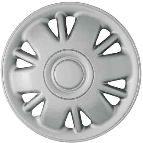 Aftermarket Wheel Cover 15 in. 12 Holes Metal Clip Silver Finish