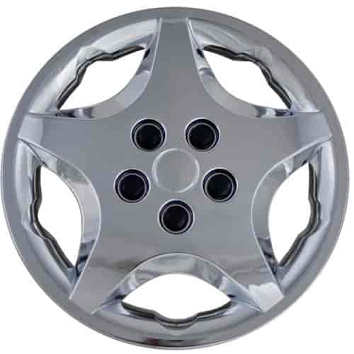 Aftermarket Wheel Cover 14 in. 5 Star Metal Clip Chrome Finish