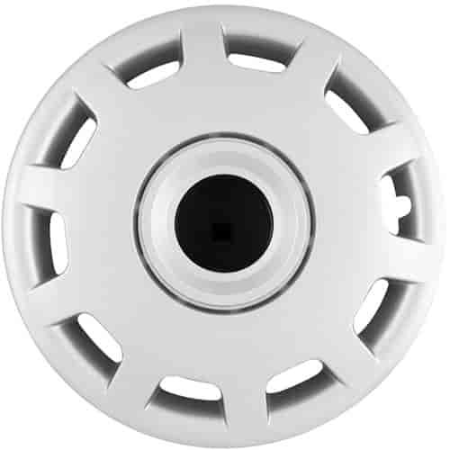 Aftermarket Wheel Cover 15 in. 10 Slots Metal Clip Silver Finish