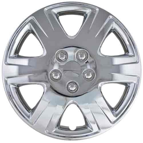Aftermarket Wheel Cover 15 in. Wheel # 61133 Metal Clip Chrome Finish
