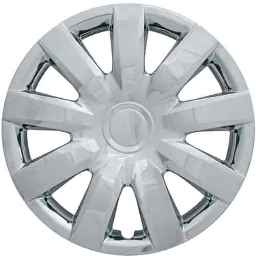 Aftermarket Wheel Cover 15 in. Wheel # 61136 Metal Clip Chrome Finish