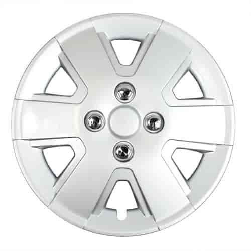 Aftermarket Wheel Cover 15 in. Wheel # 7044 Metal Clip Silver Finish