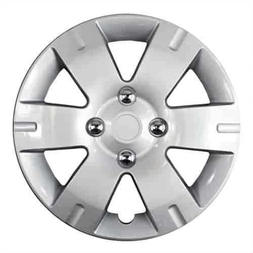 Aftermarket Wheel Cover 16 in. Wheel # 53073 Metal Clip Silver Finish