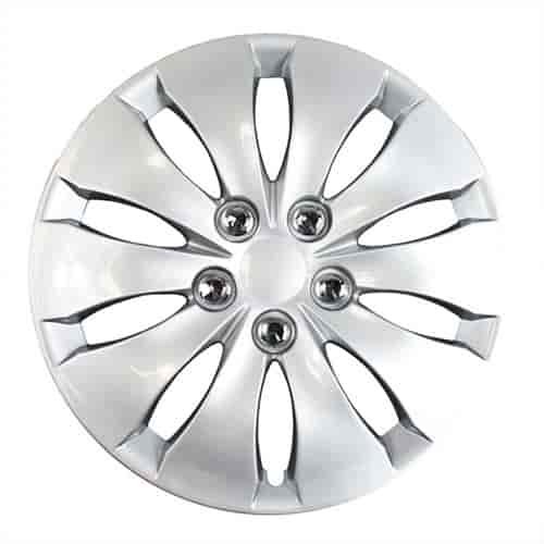 Aftermarket Wheel Cover 16 in. Wheel # 55071 Metal Clip Silver Finish