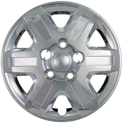 Aftermarket Wheel Cover 16 in. 6 Spokes Wheel # 8033 Bolt-On Clip Chrome Finish