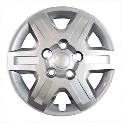 Aftermarket Wheel Cover 16 in. 6 Spokes Wheel # 8033 Bolt-On Clip Silver Finish