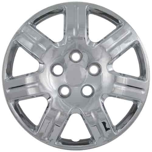 Aftermarket Wheel Cover 16 in. 6 Spokes Wheel # 55069 Bolt-On Clip Chrome Finish