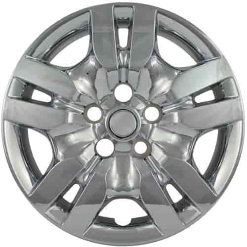 Aftermarket Wheel Cover 16 in. 10 Spokes Wheel # 53078 Bolt-On Clip Chrome Finish