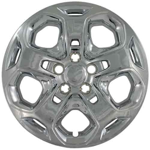 Aftermarket Wheel Cover 17 in. 5 Spokes Wheel # 7052 Push-On Clip Chrome Finish