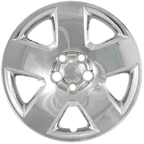 Aftermarket Wheel Cover 17 in. 5 Spokes Wheel # 8032 Bolt-On Clip Chrome Finish