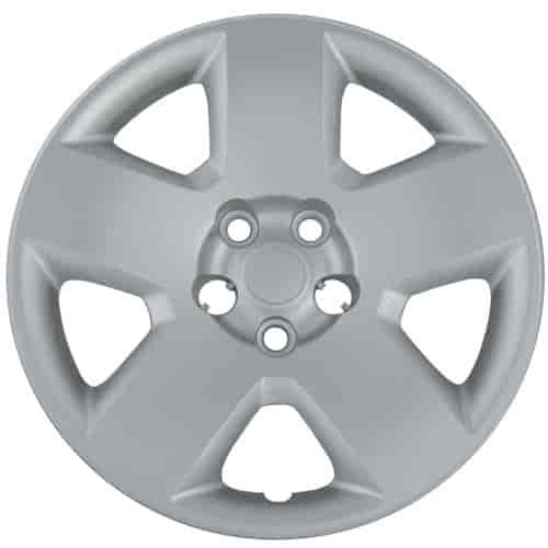 Aftermarket Wheel Cover 17 in. 5 Spokes Wheel # 8032 Bolt-On Clip Silver Finish