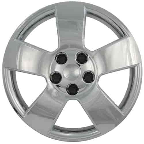 Aftermarket Wheel Cover 16 in. 5 Spokes Bolt-On Clip Chrome Finish