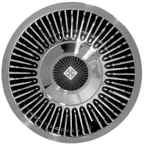 Aftermarket Wheel Cover 15 in. Wire Design Metal Clip Chrome Finish