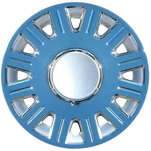 Aftermarket Wheel Cover 16 in. 12 Spokes Bolt-On Clip Chrome Finish