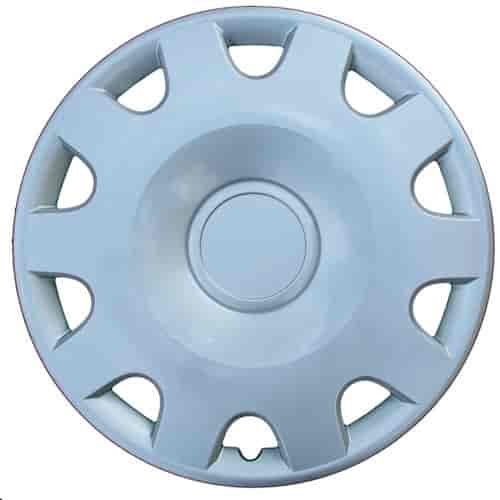 Aftermarket Wheel Cover 15 in. 10 Spokes Wheel # 61536 Plastic Clip Silver Finish