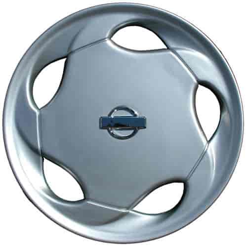 Aftermarket Wheel Cover 15 in. 5 Directional Holes Plastic Clip Silver Finish