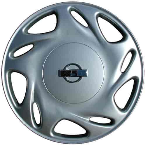 Aftermarket Wheel Cover 15 in. 10 Directional Holes Plastic Clip Silver Finish