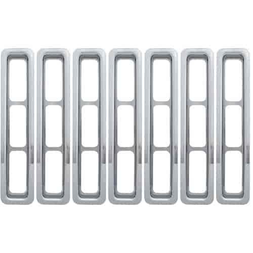 Grille Overlay 7 pc. Triple Chrome Plated ABS Snap-In