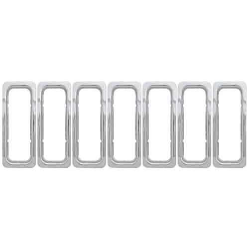 Grille Overlay 7 pc. Triple Chrome Plated ABS Snap-In