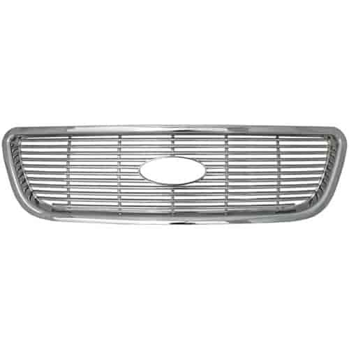 Grille Overlay 1 pc. Triple Chrome Plated ABS Snap-In Honeycomb Style
