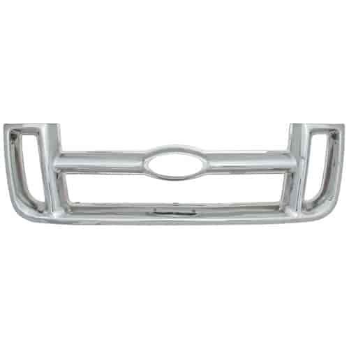 Grille Overlay 1 pc. Triple Chrome Plated ABS w/Two Sided Tape