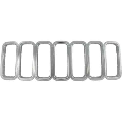 Grille Overlay 1 pc. Triple Chrome Plated ABS Snap-In
