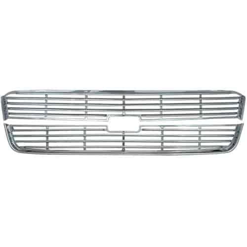 Grille Overlay 2 pc. Triple Chrome Plated ABS Snap-In