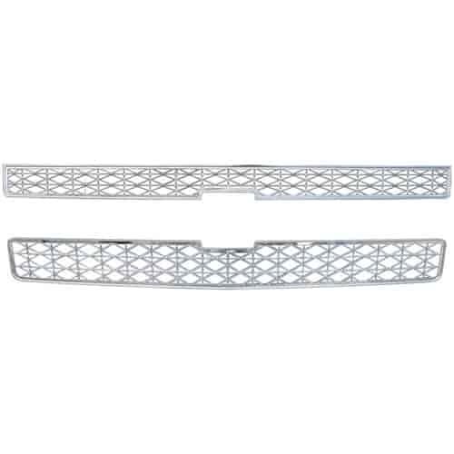 Grille Overlay 2 pc. Triple Chrome Plated ABS Snap-In