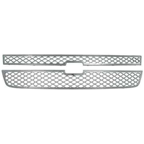Grille Overlay 2 pc. Triple Chrome Plated ABS