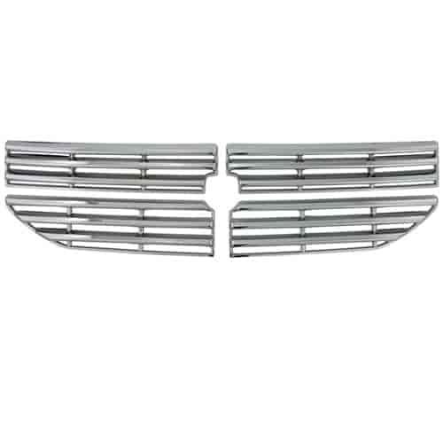 Grille Overlay 4 pc. Triple Chrome Plated ABS