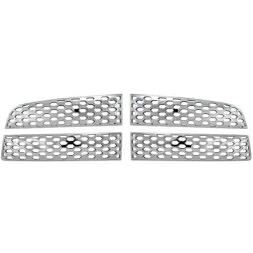 Grille Overlay 4 pc. Triple Chrome Plated ABS