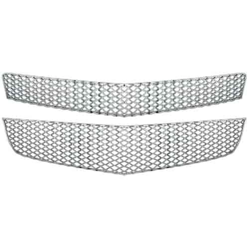 Grille Overlay 2 pc. Triple Chrome Plated ABS
