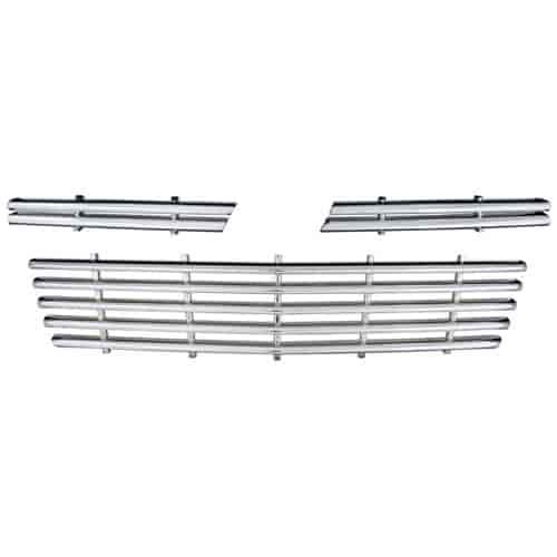 Grille Overlay 2 pc. Triple Chrome Plated ABS