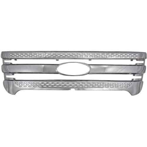 Grille Overlay 1 pc. Triple Chrome Plated ABS