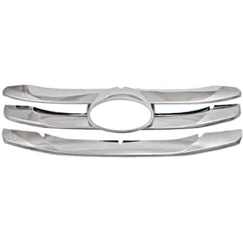 Grille Overlay 2 pc. Triple Chrome Plated ABS