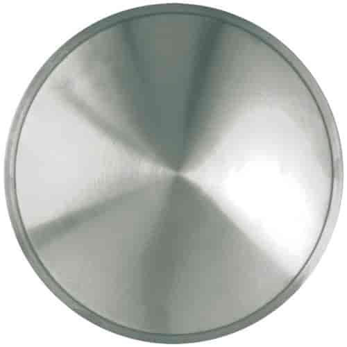 Aftermarket Wheel Cover 14 in. Racing Disks Metal Clip Stainless Steel Finish