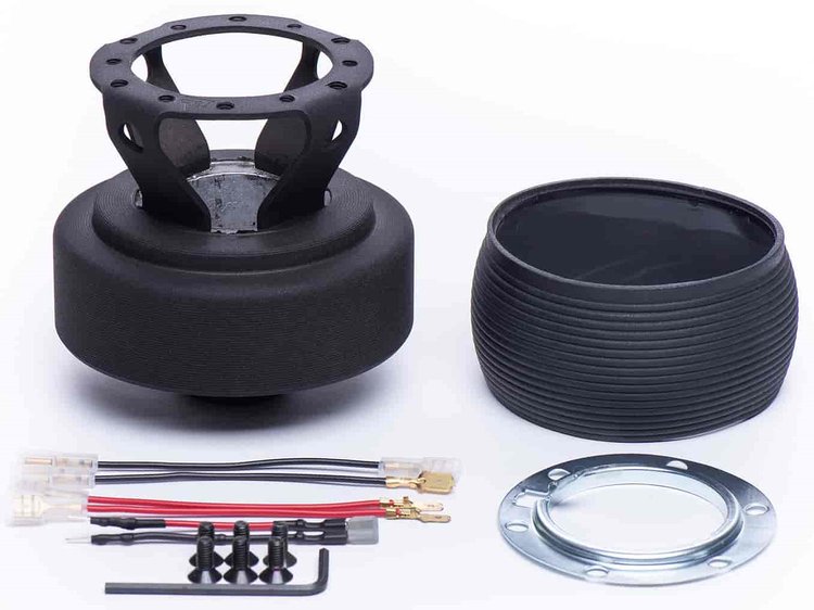 Bolt-On Steering Wheel Quick-Release Adapter 6-Bolt Aluminum