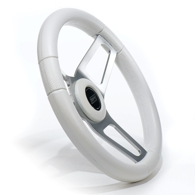 Ovale Boat/Golf Cart Steering Wheel [White]