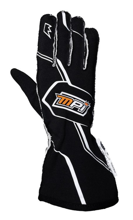 MPI-GL-B-2XS SFI Rated Racing Gloves - Black [2X-Small]