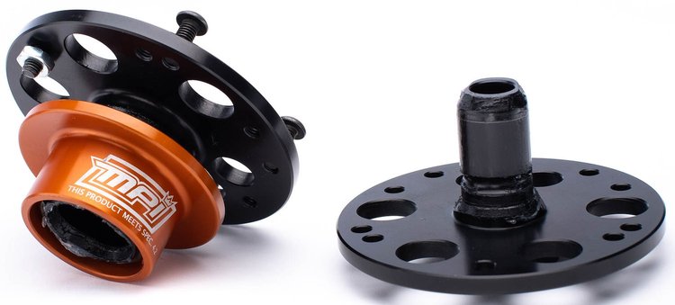 Steering Wheel Quick Release Adapter for 5 and 6-Bolt Steering Wheels, Bolt-On Style Flange