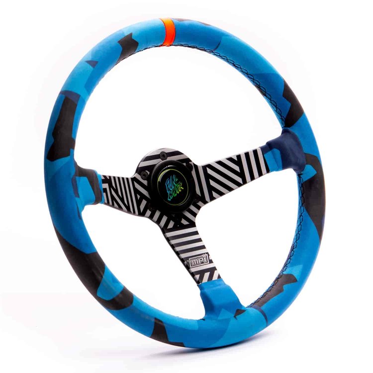 Vaughn Gittin Jr. Drift/Track Day Wheel - Blue Geometric Camouflage