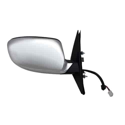OEM Style Replacement Mirror for 11-17 CHRYSLER 300 Sedan Code GTR textured black w/chrome cover fol