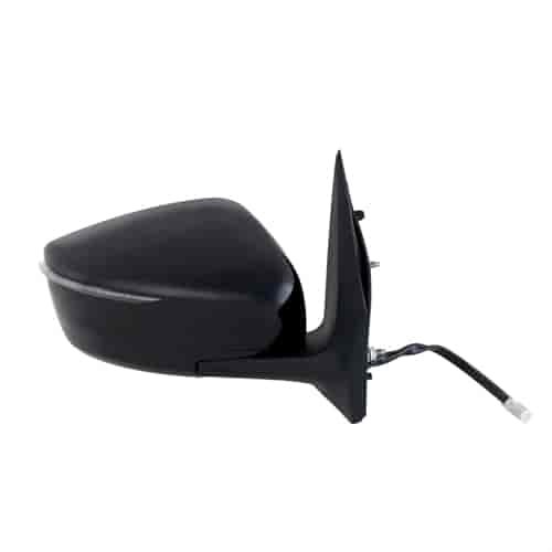 OEM Style Replacement Mirror for 15-17 NISSAN Versa Sedan textured black w/PTM cover w/turn signal f