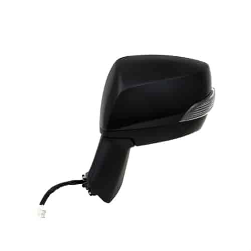 OEM Style Replacement Mirror for 13-14 Subaru XV Crosstrek textured black w/PTM cover w/turn signal