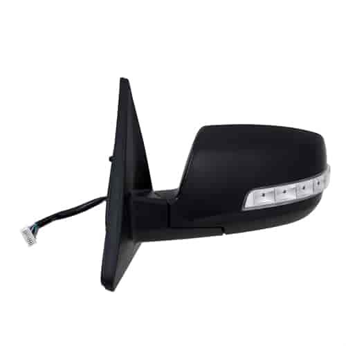 OEM Style Replacement Mirror for 11-15 KIA Sorento textured black w/PTM cover w/turn signal memory p